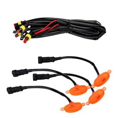 LED Amber Grille Lighting Kit Car Eagle Eye Light 12V Front Grille Lighting Universal 6 SMD 3030