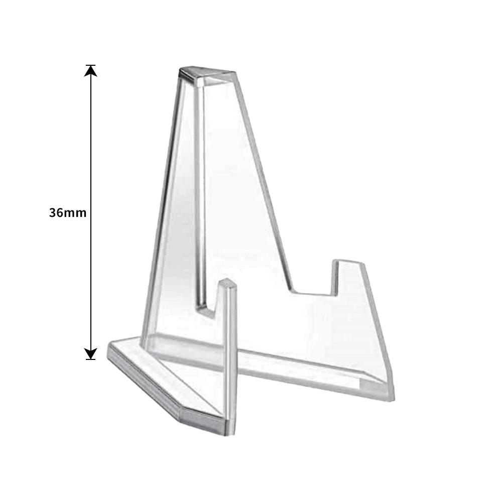 Clear Acrylic Coin Display Stand Holder Small Easel Rack Card Commemorative Challenge Coin Capsule Support Rack 5pcs Dropship
