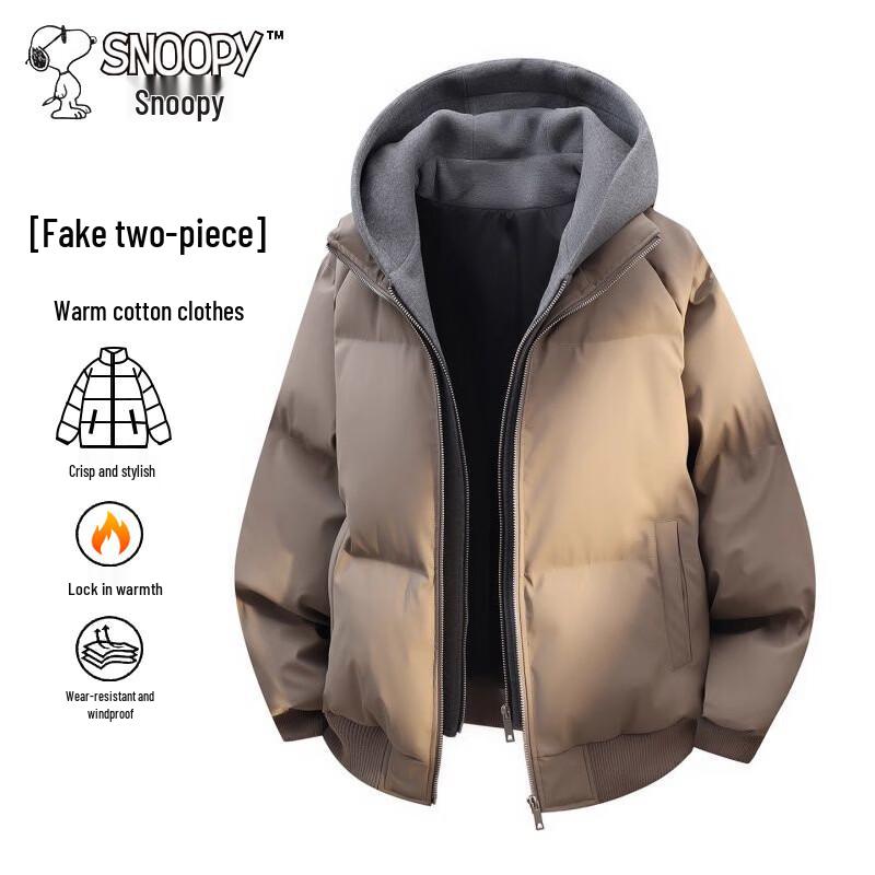 Snoopy Men's Winter Waterproof Puffer Jacket