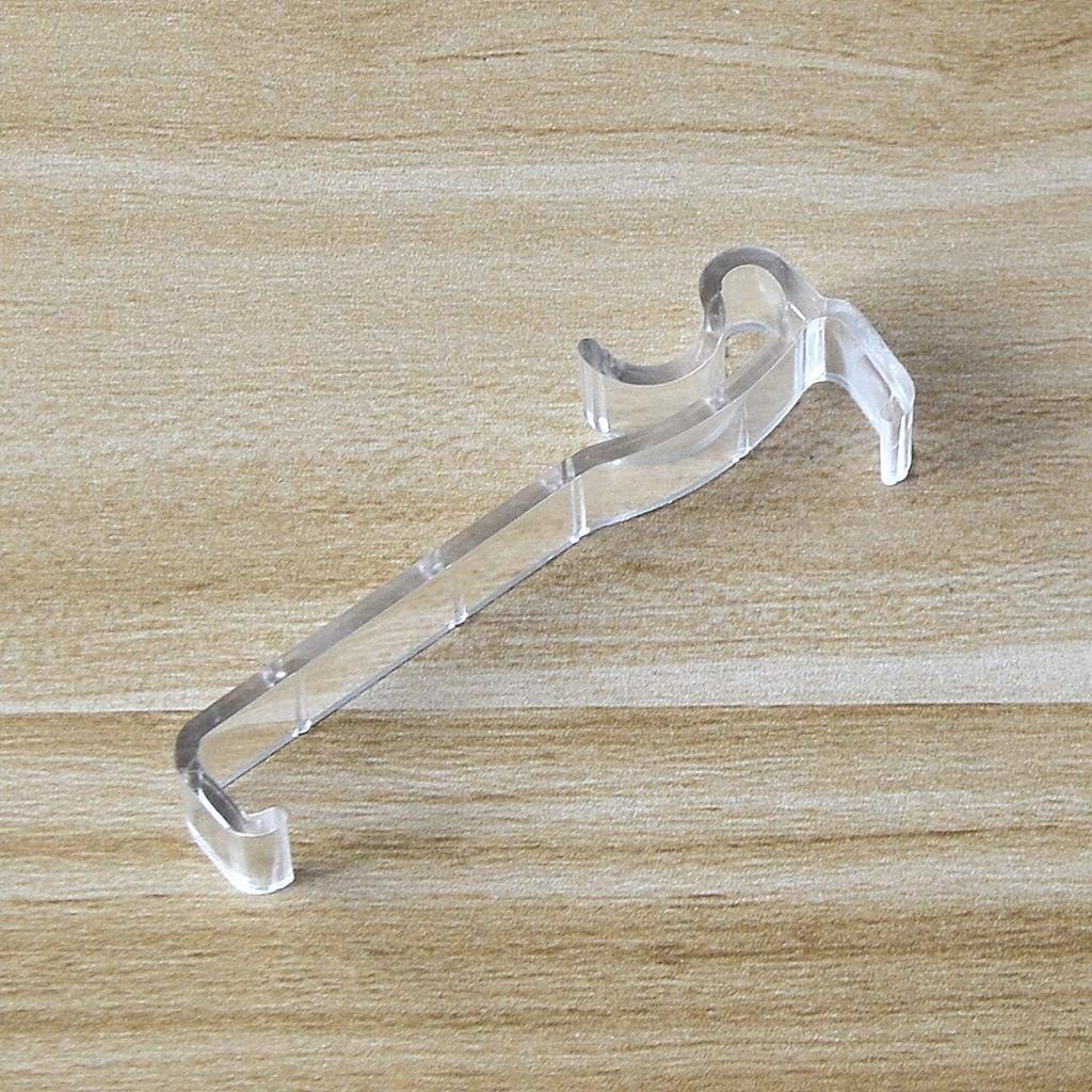 Valance Clips 10pcs 3'' Window Blinds Hidden Clip Clear Plastic for Horizontal Blinds Valance Retainer Holder