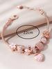 Minimalist And Atmospheric Oil Dripping Rose Heart Bead Bracelet Fashionable Oil Painting Swan Lantern Bead Bracelets