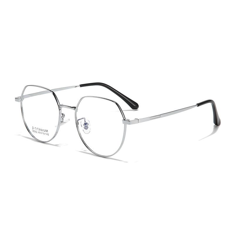 Ultra-Light Retro Metal Polygon Eyeglass Frames for Myopia - Prescription Ready