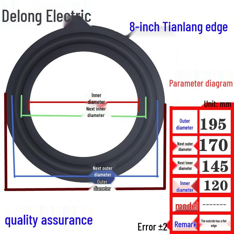 Speaker Rubber Surround Rings - 3/4/5/6/8/10/12 Inch Replacement Parts