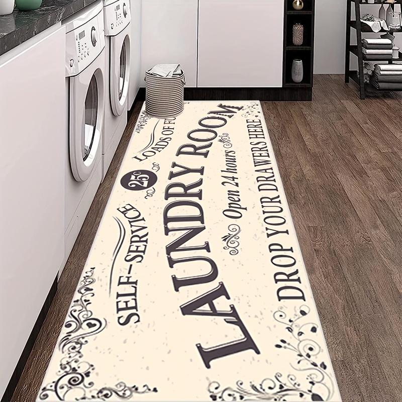 1 Stück rutschfeste, wasserdichte, ölbeständige und schmutzabweisende Wäschebodenmatte – maschinenwaschbar und wasserabsorbierend.