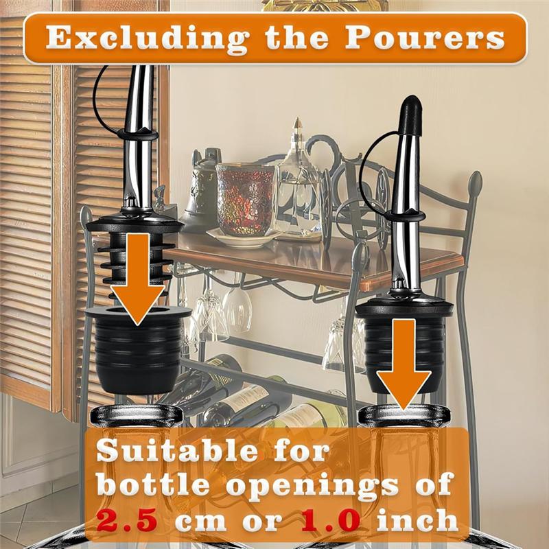 Good-12 Pack Liquor Pour Spout Adapters, Pour Spouts For Large Neck Liquor Bottles, For Alcohol Olive Oil Up To 25 Mm Neck