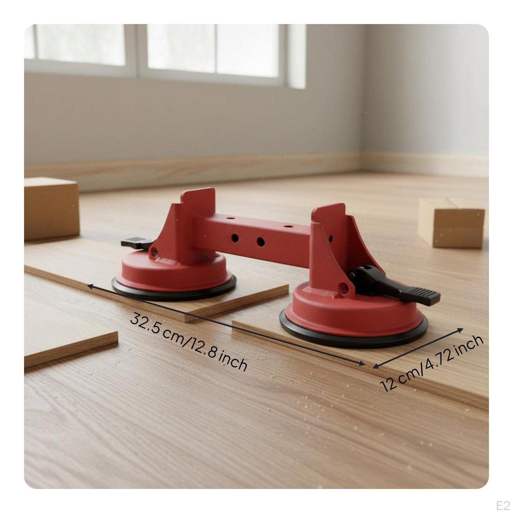 Wood Floor Seam Repair Tool HeavyDuty Double Suction Cup Puller for Flooring Installers, DIY