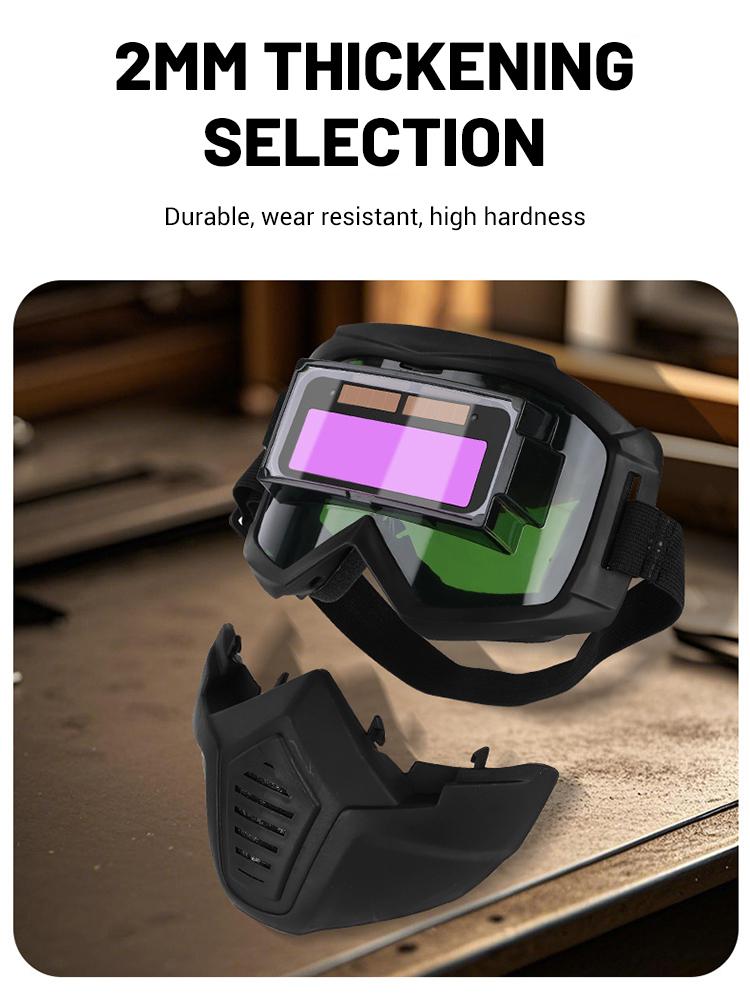 Auto Darkening Welding Glasses,Detachable and Comfortable Welding Mask,Work Equipment Face Protector Welder Mask Face Shield