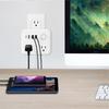 Outlet Adapter Portable Multifunctional U.S. Standard Multi-Plug Outlet Splitter For Bathroom Dorm Home Workplace Hotel Kitchen