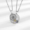 Sun Moon Star Couple Necklace Pendant Projection Necklace