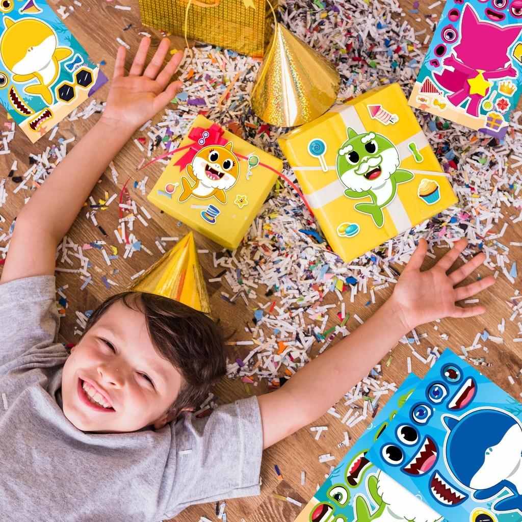 Adorable Cm2308011 Children's Interactive Educational Puzzle Diy Face Stickers Pack With Colorful Designs For Creative Fun