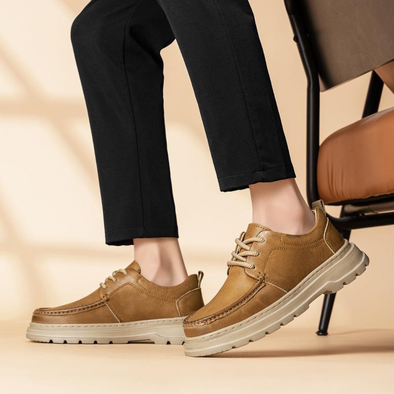 Thick Soled Casual Men's Board Shoes Minimalist Luxury Retro Style Daily Versatile Outdoor Youth High Quality Comfortable Shoes