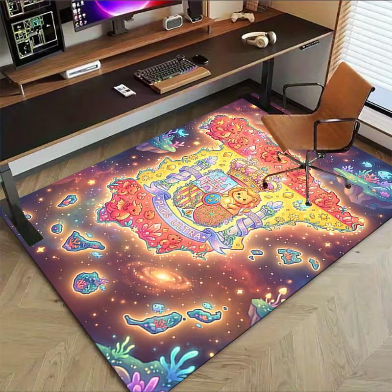 1PC Fantasy Kingdom Non-Slip Floor Carpet Compatible for Office&Living Room&Bedroom&Dining room -  Soft & Pattern-G0351