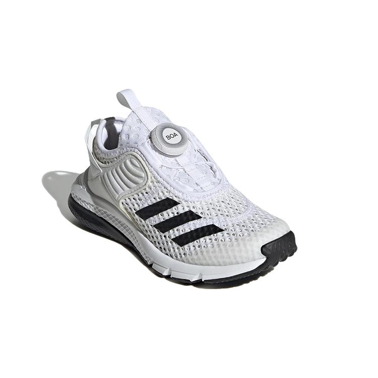 adidas Activefle Boa K Fabric Comfortable Abrasion Resistant Low Top Kids' Running Shoes White Kids' GZ3360