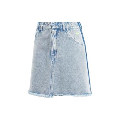 Originals Frayed Denim Skirt Women Bottoms Light-Blue-Gray IU2509