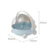 Cute Baby Cradle Shape Desktop Storage Box Doll Baby Bed for Labubu Storage Container Storage Trunks