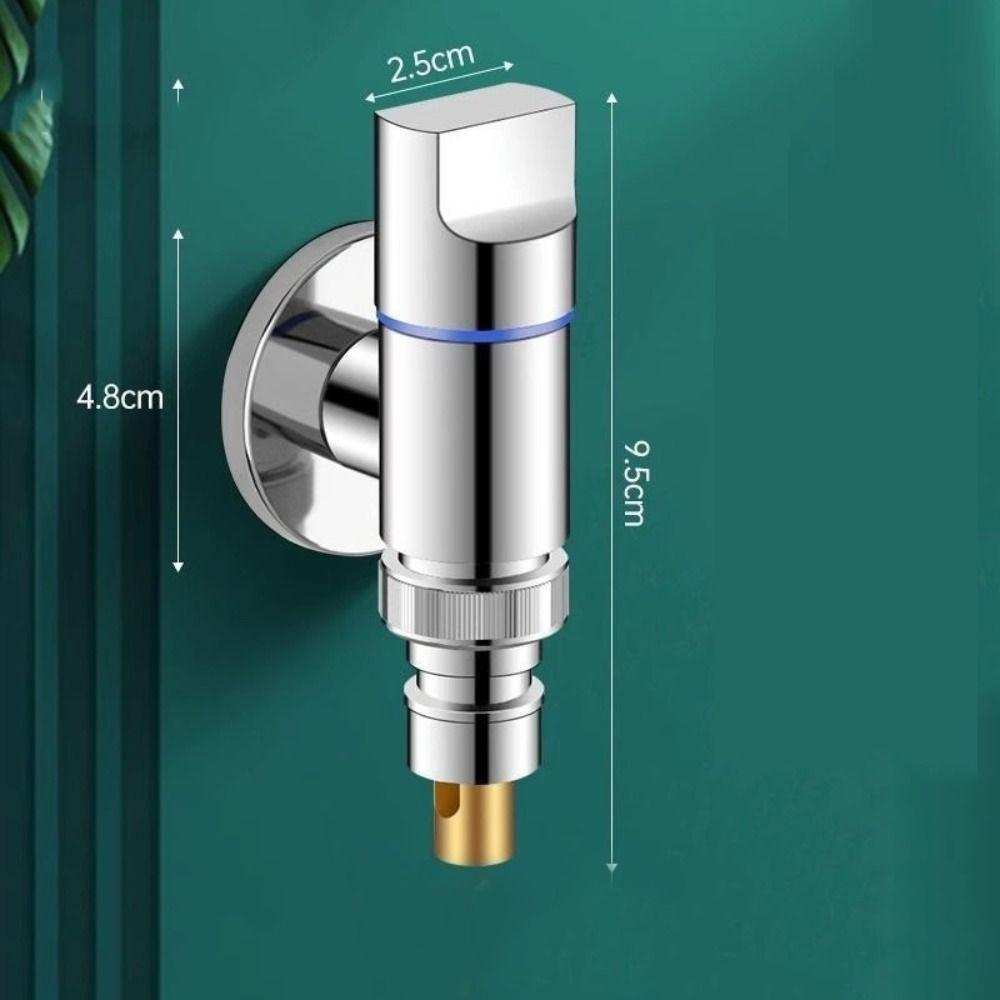 Metal Washing Machine Faucet Valve One Into One Out Dual Control Shut Off Valves