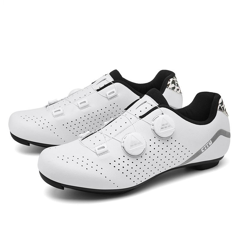 Men'S And Women'S Outdoor Cycling Shoes Road Shoes Mountain Lock Shoes Unlocked Bicycle Shoes Pair Of Rotating Buckle Cycling Shoes
