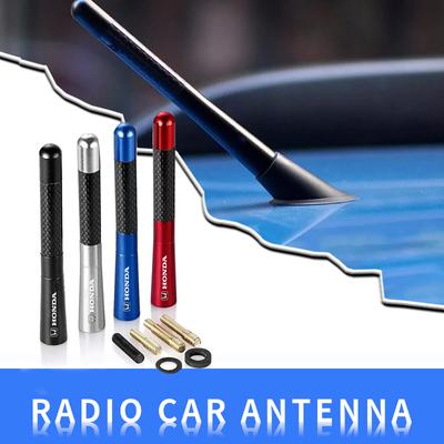 12cm Car Delicate Carbon Fiber Short Antenna Radio Auto Accessories for Civic Xrv Hrv Crv CRZ Brv City Odyssey Accord Fit Jazz Insight CRX