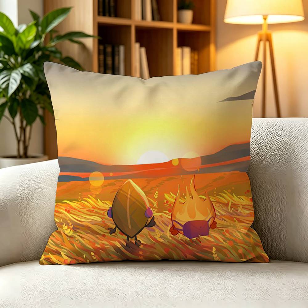CCute Chibi Battle for Dream Island Pillow Case Square DoubleSided Sofa Cushion Cover Bedroom Bedside Pillow