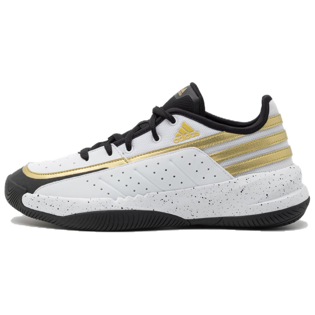 

Новые Adidas Front Court Облачно-белый Основной черный Золотистый металлик ID8593 44.5