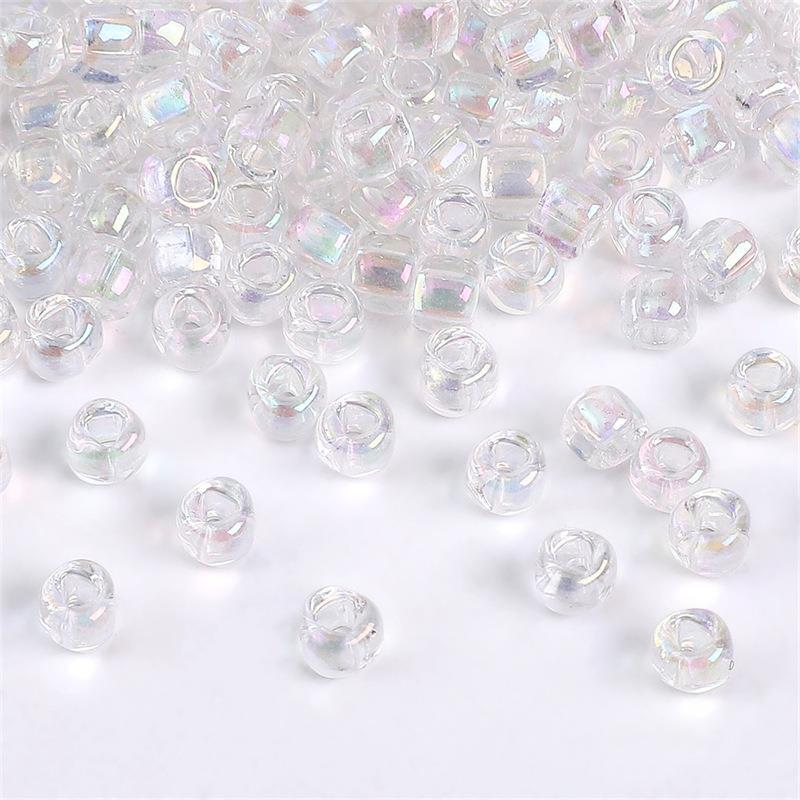 

Радужные окрашенные бусины из треугольного стекла с цветным ядром для изготовления браслетов и ожерелий своими руками 4mm Hole ~2mm, 10g/pack, ~140 pieces