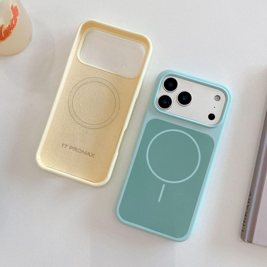 Applicable To Apple 17ProMax Official Liquid Thin Ring Magnetic Mobile Phone Case iPhone16 Silicone Anti-drop Protective Case