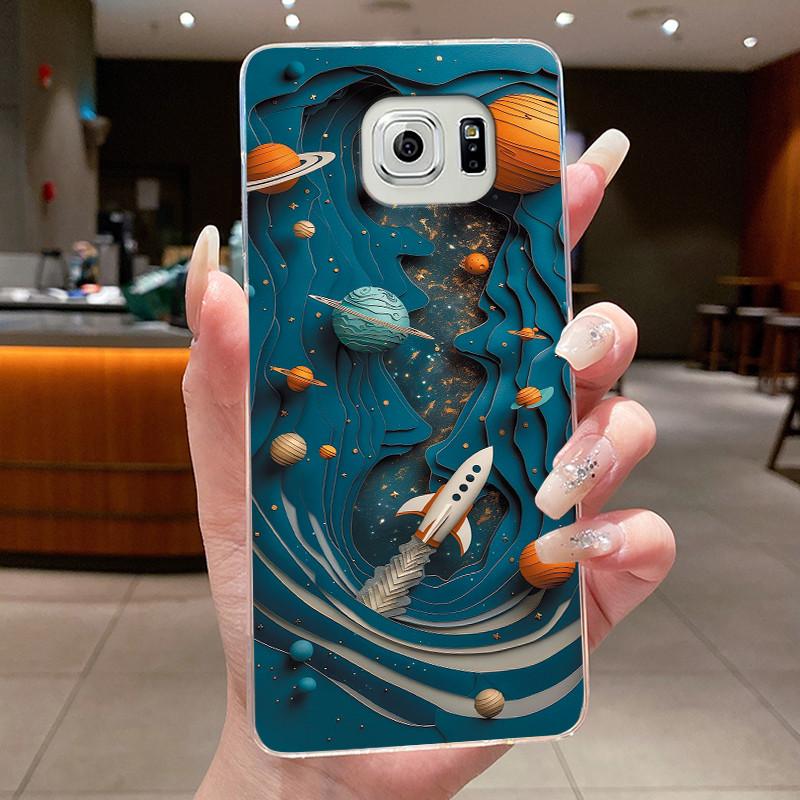 Hülle Für Samsung Galaxy S6 Edge Plus Blume Schmetterling Handyhüllen Für Samsung S5 S6 Edge+ Weiches Silikon Transparente TPU Hüllen