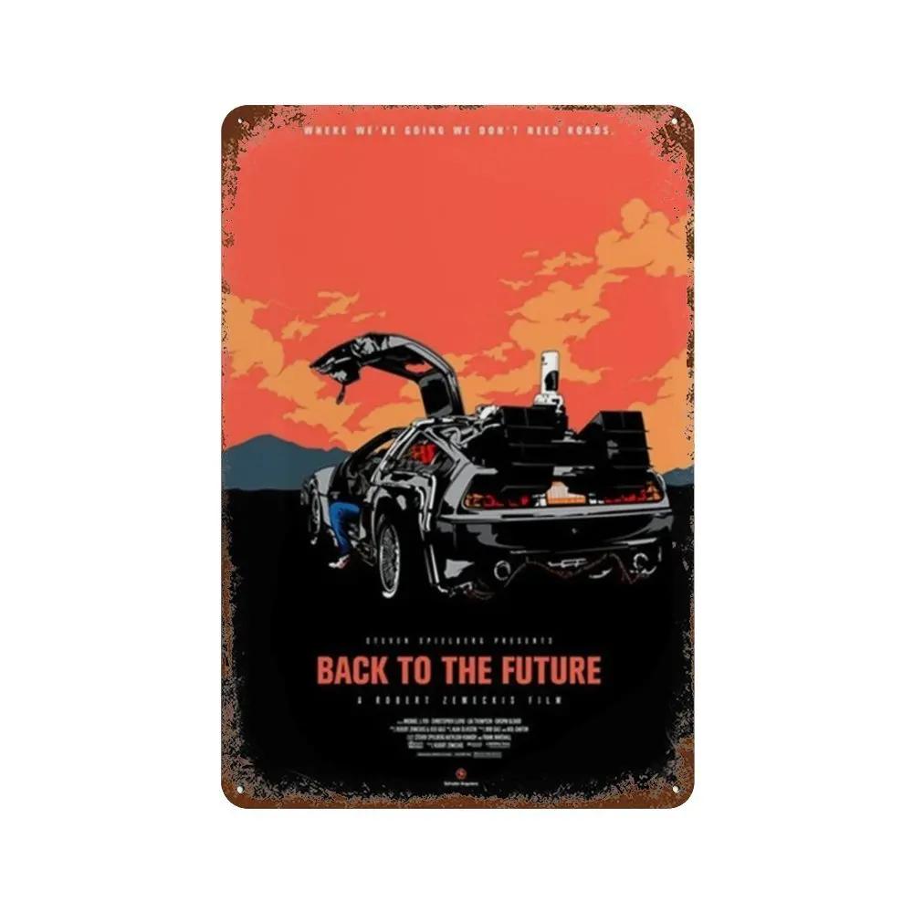 

Назад в будущее Старые фильмы Ретро Металлические таблички Постеры Бары Клубы Мужские пещеры Гаражи Кафе Художественные настенные украшения 20X30CM