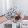 Atmosphere Handwoven Flower Baotou Hat Female Early Autumn Hollow Fairy Wind Sweet Versatile Wool Hat Tide