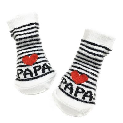 Cute Infant Baby Girl Boy Soft Warm Cotton Love Mama/Papa Letters Socks Gift