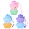 600ml Collapsible Water Bottle Silicone Cute Bear Water Bottle Large Capacity Foldable Drinking Cup for School Sports Hiking