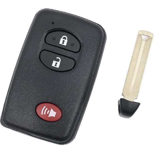 3 Buttons Replacement Key Fob Cover fit for Toyota Prius Highlander Prius C Prius V RAV4 Camry Keyless Entry Key Fob Shell