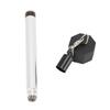 Pool Cue Chalk Holder with Spikes and Cover Metal Chalk Pen for Billiard Stick Tip Repair Octagonal
