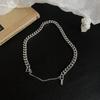 European and American style Cuban ins hip hop trendy metal thick chain collarbone chain sweater chain neck chain accessories men