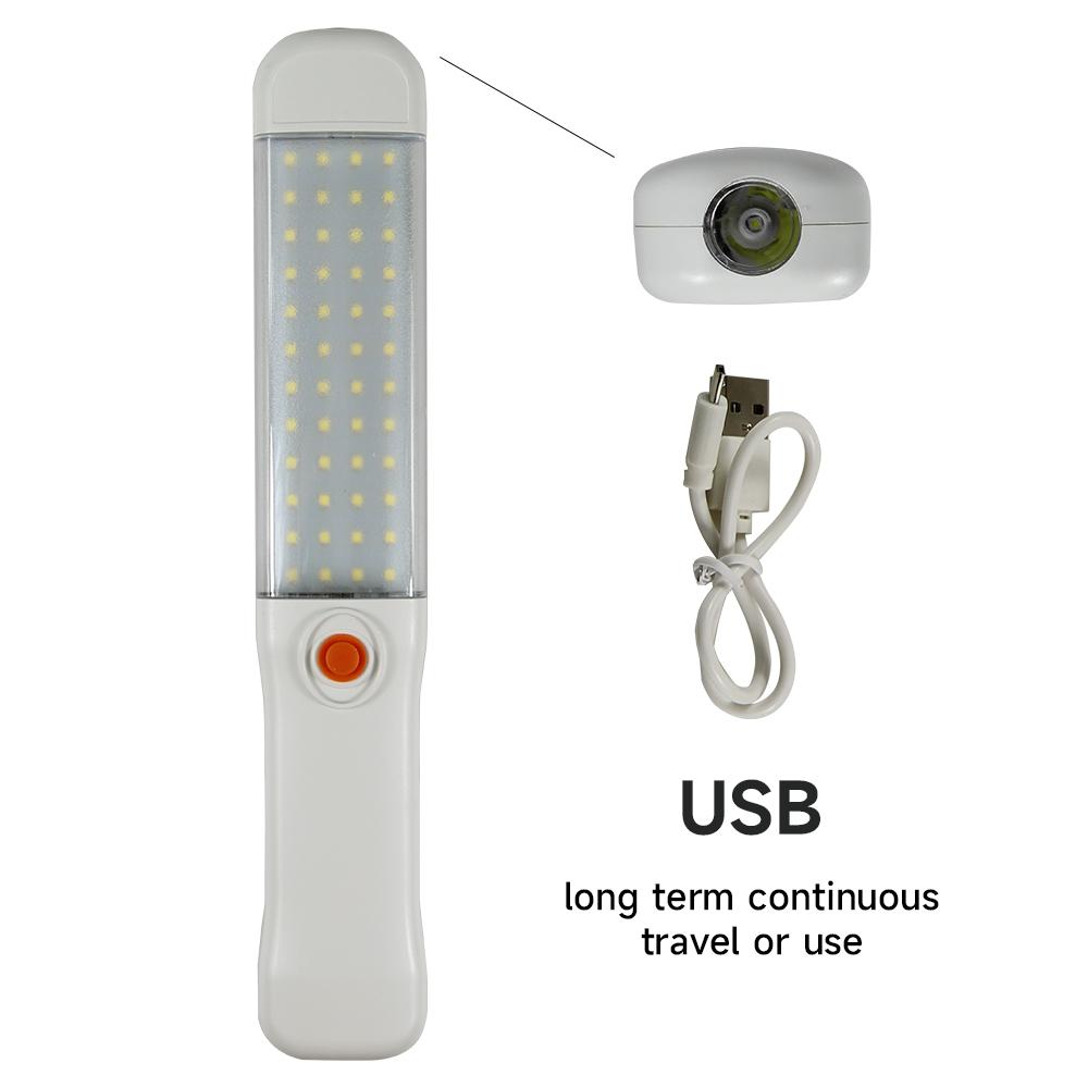 Portable Emergency Flashlight Handheld Camping Light Hangable Tent Lamp with First Aid Mode Outdoor Survival Torch Lamp