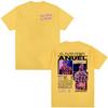 Rapper ANUEL AA Real Hastala Muerte Tour T Shirt Men Women Retro Oversized Yk Streetwear Fashion Cotton Short Sleeve Tshirt