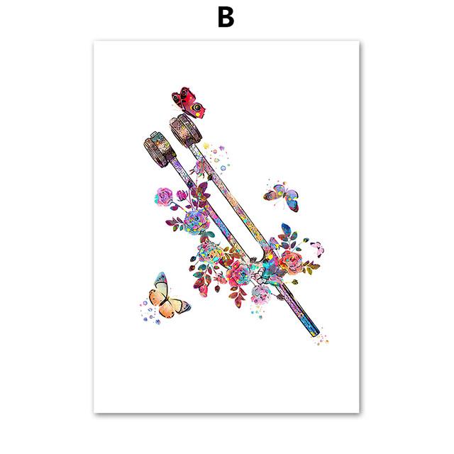 

Анатомическая картина на холсте для внутреннего уха, Аудиология, улитка, плакаты на скандинавскую тему и принты, настенные художественные картины для декора медицинской клиники, без рамки 40*60cm