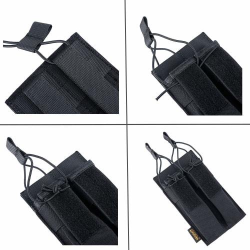 EXCELLENT ELITE SPANKER Nylon Magazine Pouch, Tactical Gear, Military Magazine Pouch, Double-Ring Triple Magazine Pouch, Fits MP7 KRISS Series Magazin