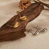 Versatile Stainless Steel Water Drop Earrings – Trendy, Light Luxury Ear Studs Accessories