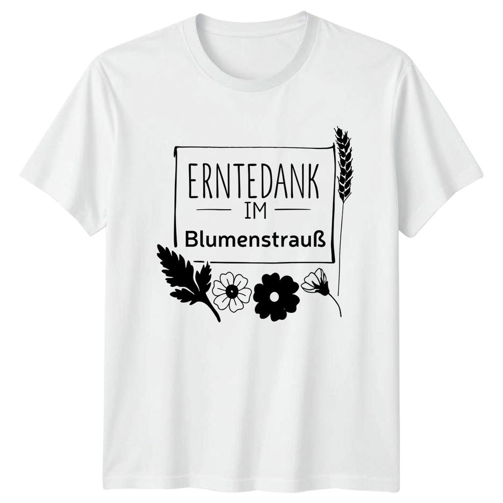 Erntedank Im BluUnisexstrau Unisexs TShirt Flower Bouquet Autumn Gift For Her