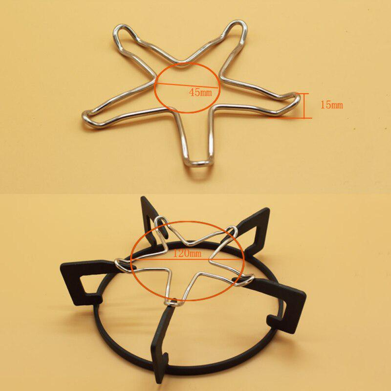 Garnek kuchenny stojak pomocniczy garnek chromowana płyta gazowa ze stali nierdzewnej gotowanie ekspres do kawy kuchenka akcesoria kuchenne D1