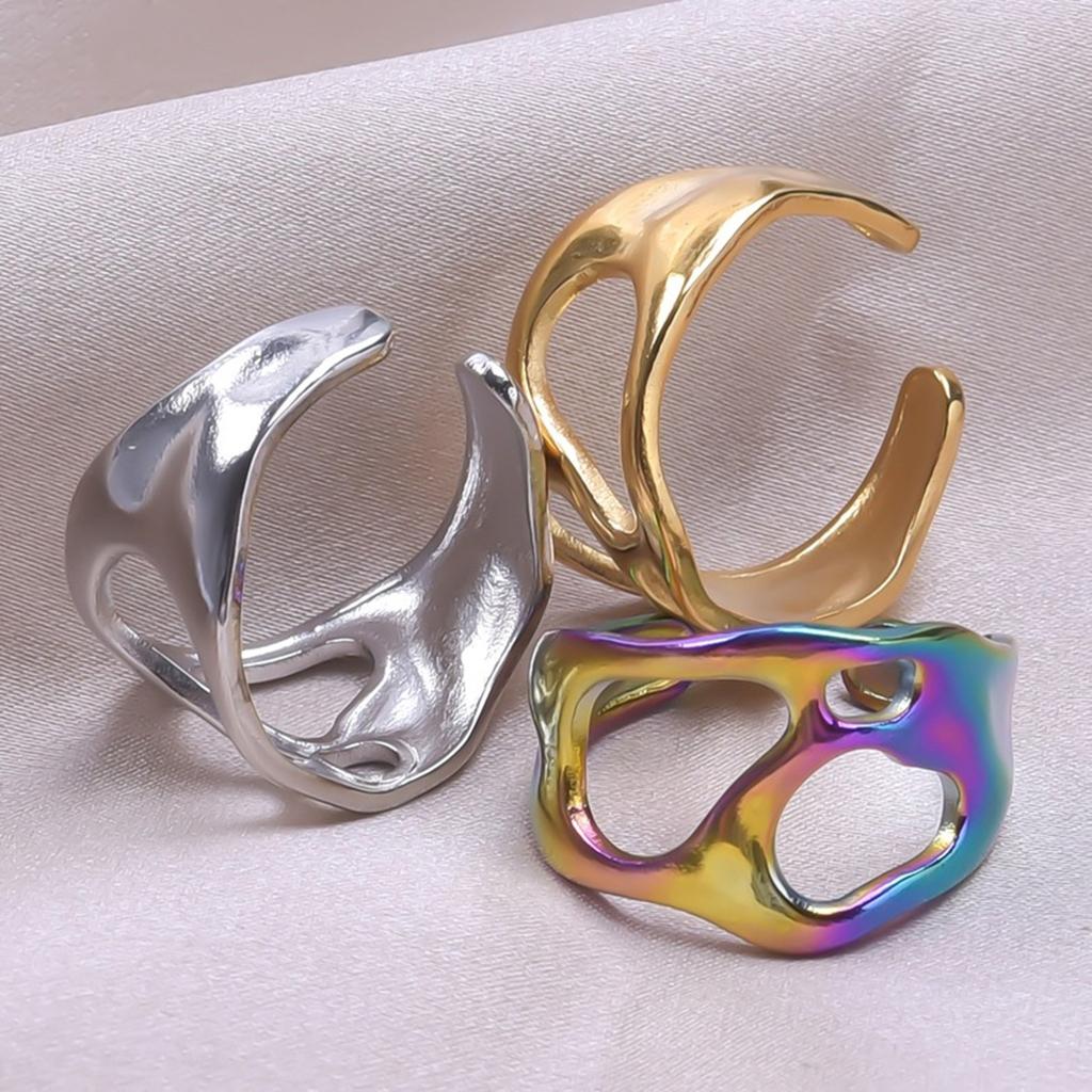 Adjustable Rings Fashion Finger Jewelry Opening Rings Alloy Texture Suitable for Daily and Party Various Occasion