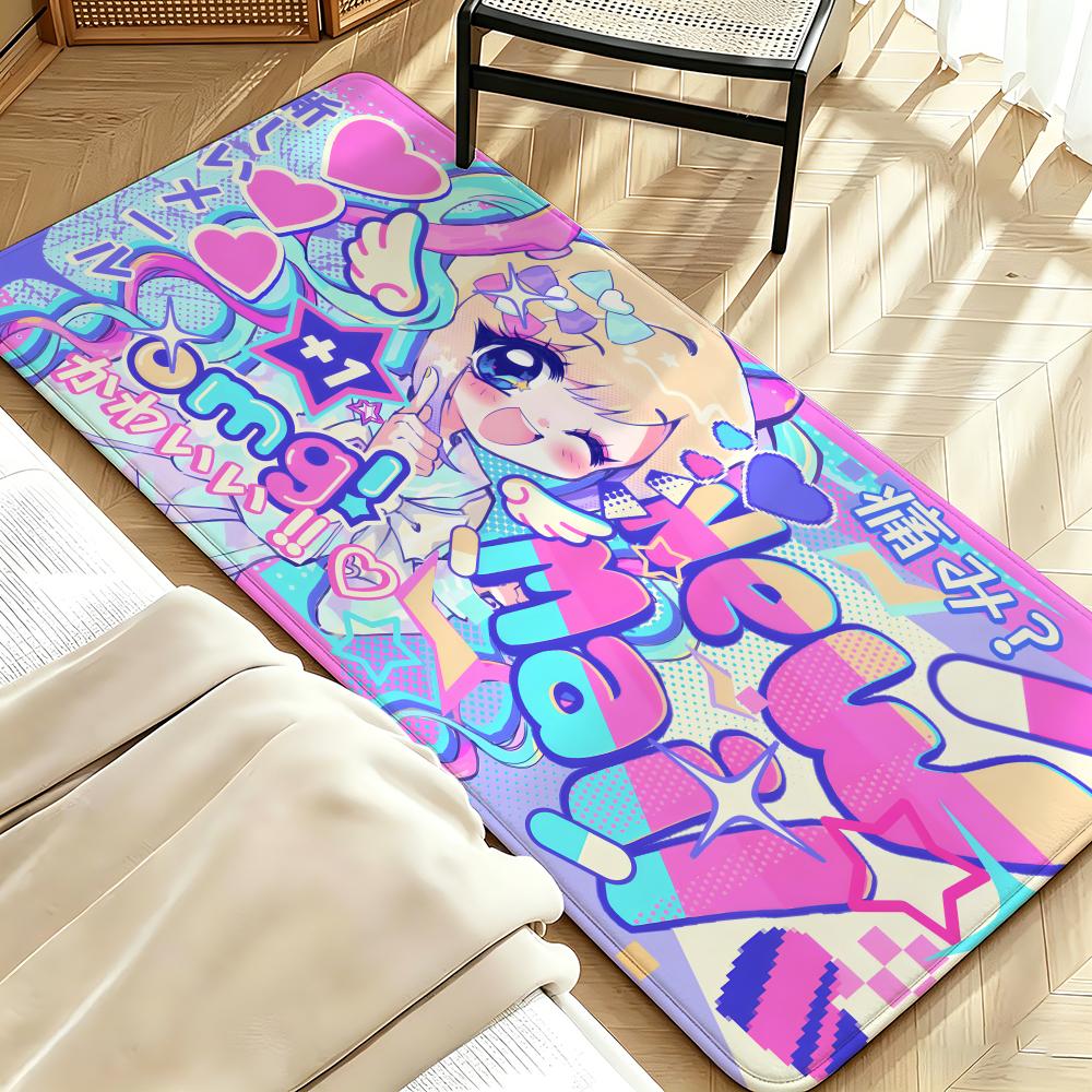 Art C-Colorful c-comics Floor Mat Soft Flannel Floor Mat Suitable for Entryways, Living Rooms, Bedrooms, and Bathrooms