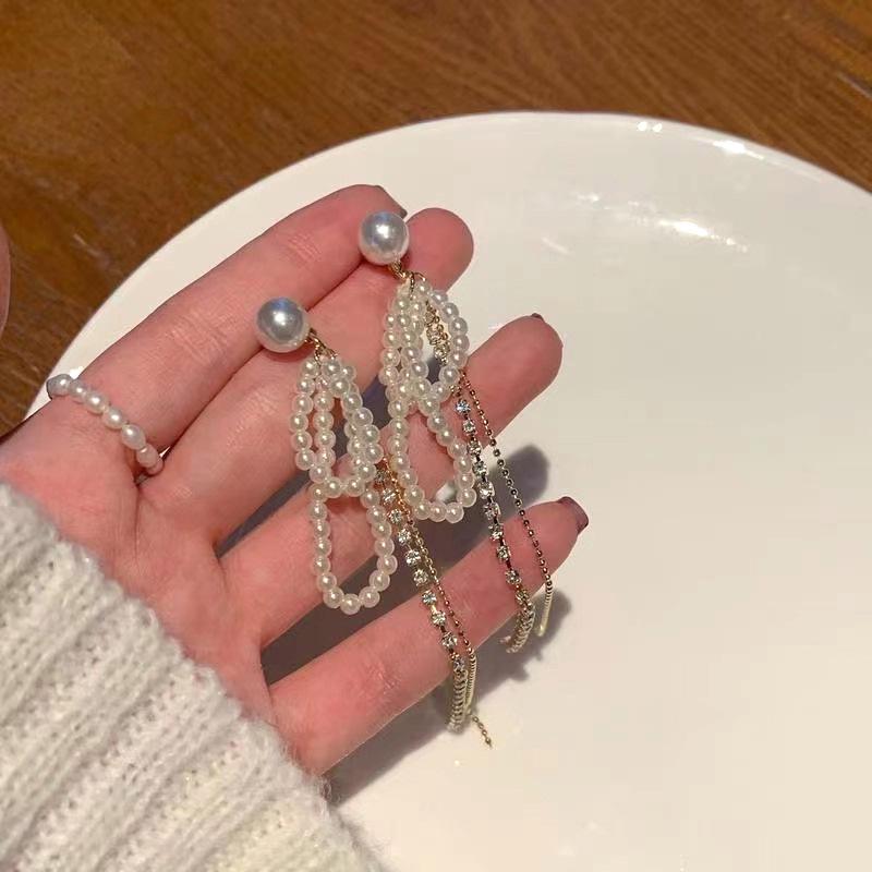 Pearl Tassel Earrings for Women - S925 Silver Needle, High-End Fashion 2022 Trend