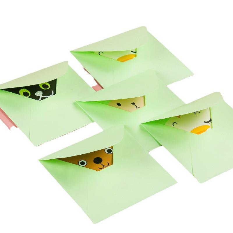 Deluxe Mini Birthday Card with Cute Cartoon Animals and Handwritten Blessings