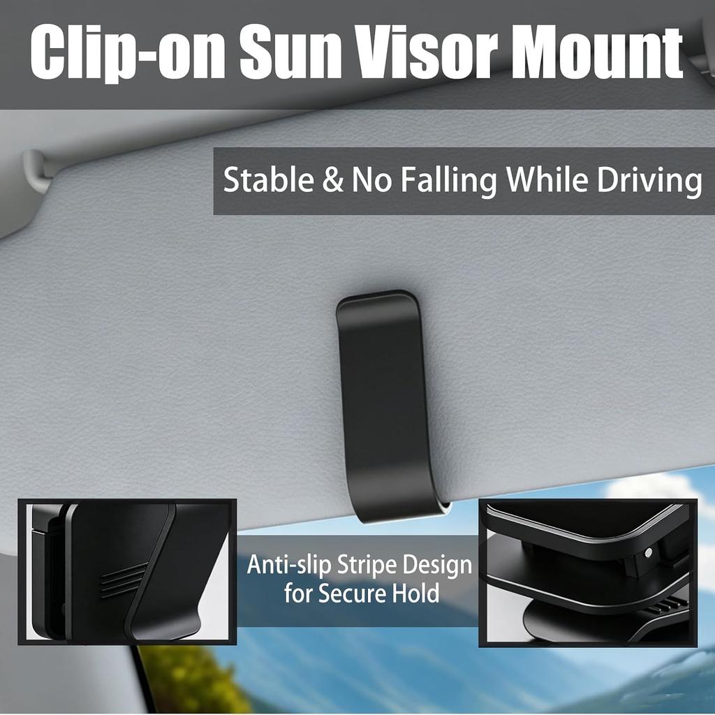 Horizontal Sunshade Car Eyeglass Clip Multifunctional Car Sunglasses Frame Ticket Clip Universal Sunglasses Storage Product