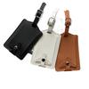 Women Men PU Leather Luggage Tag Suitcase Portable Label Baggage Boarding Bag Tag Name ID Address Holder Travel Accessorie