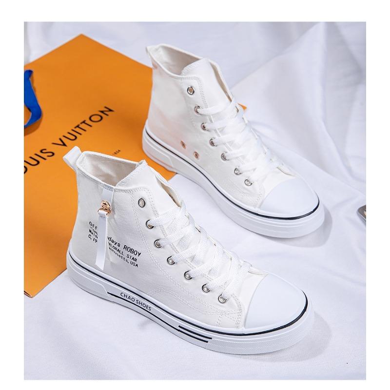 Trending high-top lerretssko Herre Uformell Kul mote Street Style Sko Hip Hop sneakers for tenåringer