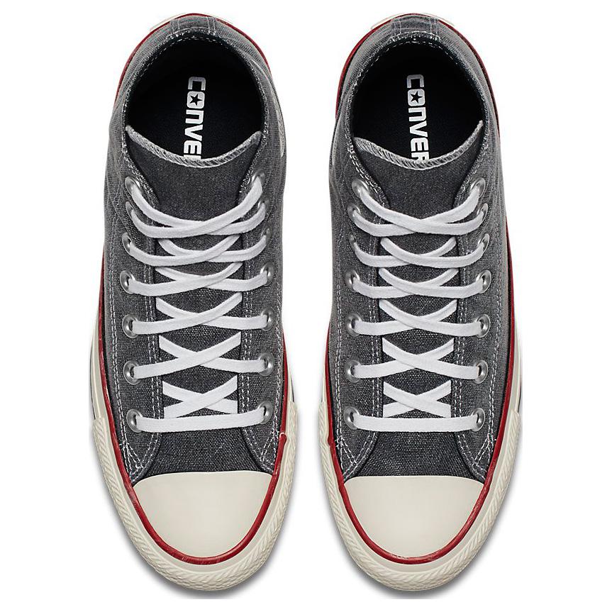 Converse Chuck Taylor All Star Hi Stone Wash Unisex Sneakers Black White 159537C