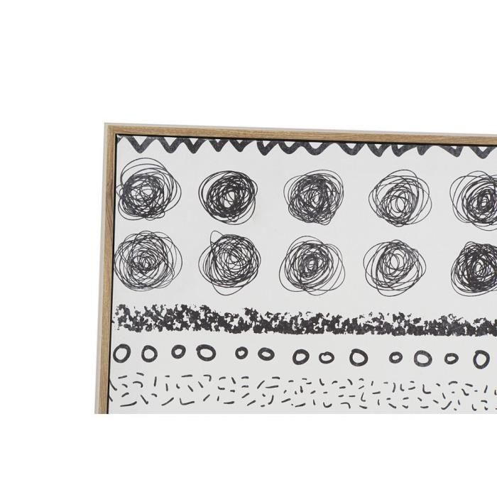 Cadre Décoration Murale - DKD Home Decor - 2 Pcs - Toile Bois MDF - 50 X 70 Cm - Orange Bordeaux